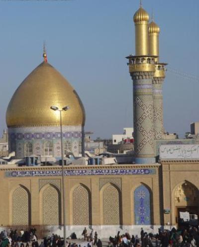 Santuario del Imam Hussain (P) y Abalfadl Al-Abbas(P) en Karbala y los pregrinos