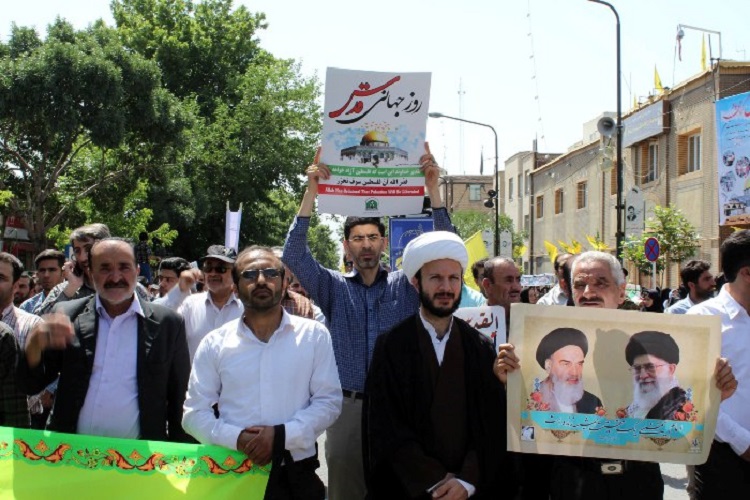راهپیمایی روزه‌دار سنندجی در دفاع از ملت مظلوم فلسطین از نگان دوربین