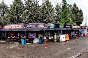 گزارش تصویری از خدمت‌رسانی شهرداری خرم‎آباد به زائران اربعین