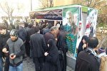 خدمت‌رسانی به عاشقان سردار دل‌ها با برپایی ایستگاه صلواتی