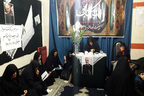 مراسم یادبود سردار سلیمانی در مراکز قرآنی رباط کریم