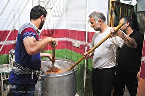 پخت‌وپز غذای نذری روز اربعین در اهواز