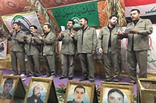 گزارشی از فعالیت گروه تواشیح محمد رسول‌الله(ص) در اربعین + فیلم و عکس