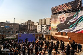 رونمایی از دیوارنگاره سردار شهید حاج قاسم سلیمانی