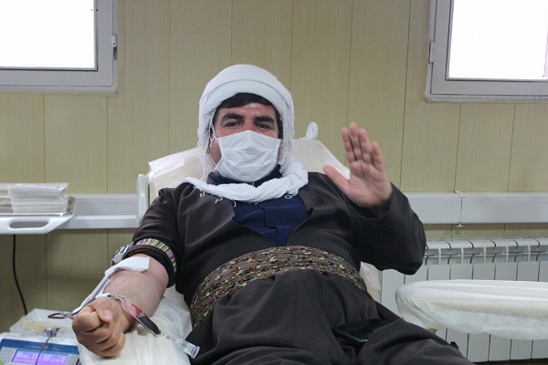 عکس |راه‌اندازی پویش «نذر خون» طلاب و روحانیون کردستان