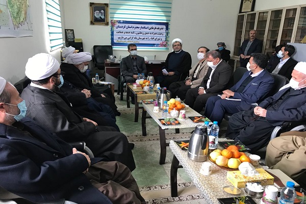 دیدار استاندار کردستان با امام جمعه و شورای افتای بانه