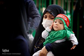 شیرخوارگان حسینی در حرم حضرت معصومه(س)