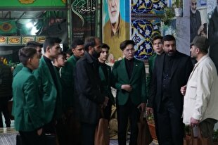 عکس | بیت‌الزهرا میزبان زائرانی از جبهه مقاومت