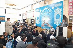 محفل انس با قرآن در بخش کلاترزان سنندج برگزار شد