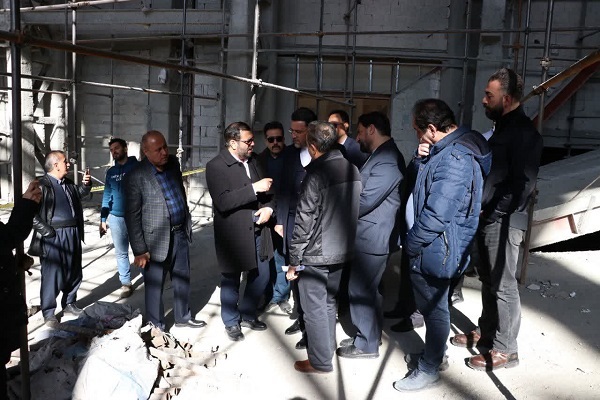 بازدید از پروژه تالار مرکزی سنندج بازدید از پروژه تالار مرکزی سنندج