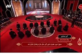 فیلم | اجرای «جوشن‌خوانی» در برنامه «حسینیه معلی»