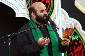 فیلم | مرثیه‌خوانی سیدعلی حسینی‌نژاد در موکب حرم بانوی کرامت