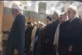 ویدئو | اقامه نماز وحدت با حضور رئیس‌جمهور