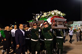 مراسم استقبال از پیکر استاد محمود فرشچیان در اصفهان