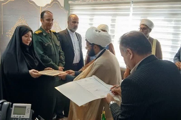 مراسم تکریم و معارفه رئیس جدید اداره تبلیغات اسلامی شهرستان دهگلان