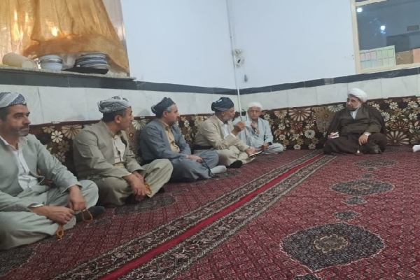 دیدار با طلاب امامزاده پیرعمر سنندج