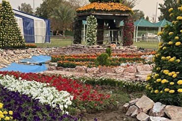 伊玛目侯赛因圣地花卉植物部参加巴格达国际花卉植物节+视频